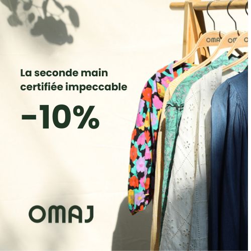 -10% de réduction sur toutes vos commandes sur OMAJ : La mode de seconde main certifiée impeccable - OMAJ