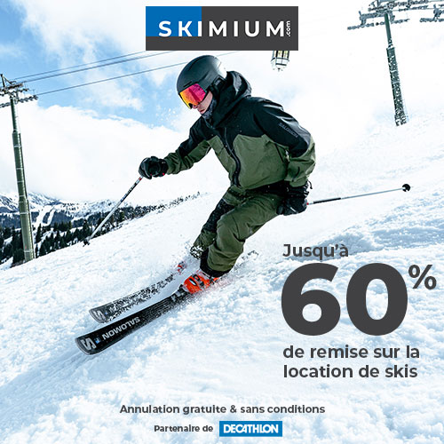 Jusqu’à 60% de remise sur la location de matériel de ski grâce à Skimium